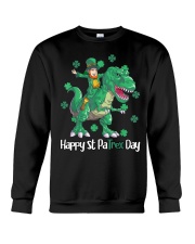 Dino St Patricks Day Shirt Kids Toddler Boys Leprechaun T-Shirt Crewneck Sweatshirt tile