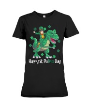 Dino St Patricks Day Shirt Kids Toddler Boys Leprechaun T-Shirt Premium Fit Ladies Tee tile
