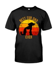 Funny Best Fur Dad Ever Vintage Retro Dog Cat Owner T-Shirt Premium Fit Mens Tee tile