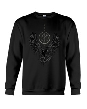 Viking Vegvisir Valhalla Ravens Viking T-Shirt, White Crewneck Sweatshirt tile