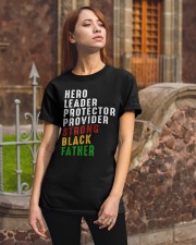 Vintage Fathers Day Strong African American Black Father T-Shirt Classic T-Shirt apparel-classic-tshirt-lifestyle-06
