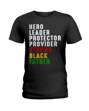 Vintage Fathers Day Strong African American Black Father T-Shirt Ladies T-Shirt tile