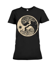 Yggdrasil Wikinger Baum Midgard Odhin Thor Wotan Walhalla Premium Fit Ladies Tee tile