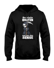So Many Idioten Und Nur Eine Sense Cat Sarcasm Hooded Sweatshirt tile