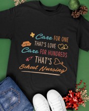 Care For One That's Love - Care For Hundreds That's School Nursing Classic T-Shirt apparel-classic-tshirt-lifestyle-back-69