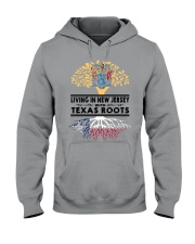 LIVING IN NEW JERSEY WITH TEXAS ROOTS Hooded Sweatshirt front