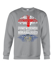 LIVING IN GEORGIA WITH NEBRASKA ROOTS Crewneck Sweatshirt thumbnail