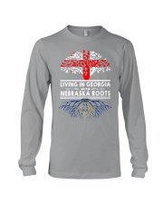 LIVING IN GEORGIA WITH NEBRASKA ROOTS Long Sleeve Tee thumbnail