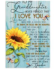 DRF-0106 To my granddaughter 11x17 Poster front