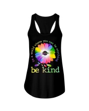 In A World Where You Can Be Anything Be Kind Ladies Flowy Tank thumbnail