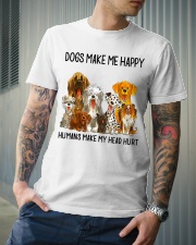 Dogs Make Me Happy shirt Classic T-Shirt lifestyle-mens-crewneck-front-6