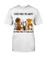 Dogs Make Me Happy shirt Premium Fit Mens Tee thumbnail
