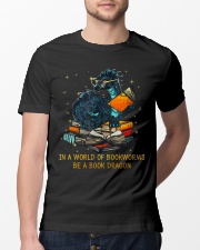 In A World Of Bookworms Be A Book Dragon Classic T-Shirt lifestyle-mens-crewneck-front-13
