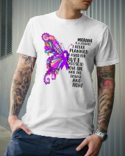 Migraine Butterfly Ribbon Classic T-Shirt lifestyle-mens-crewneck-front-6