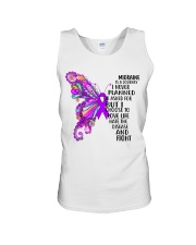 Migraine Butterfly Ribbon Unisex Tank thumbnail