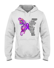 Migraine Butterfly Ribbon Hooded Sweatshirt thumbnail