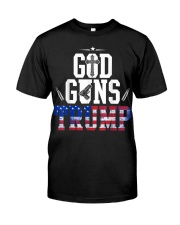 God Guns And Trump 2Nd Amendment Usa Flag Classic T-Shirt front