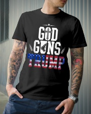 God Guns And Trump 2Nd Amendment Usa Flag Classic T-Shirt lifestyle-mens-crewneck-front-6