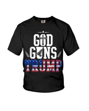 God Guns And Trump 2Nd Amendment Usa Flag Youth T-Shirt thumbnail