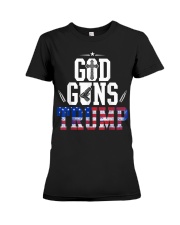 God Guns And Trump 2Nd Amendment Usa Flag Premium Fit Ladies Tee thumbnail