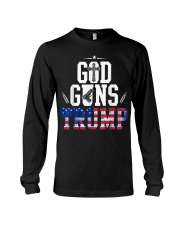 God Guns And Trump 2Nd Amendment Usa Flag Long Sleeve Tee thumbnail
