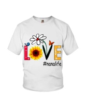Love Nana Life Heart Sunflower Shirt Youth T-Shirt thumbnail