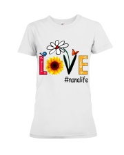 Love Nana Life Heart Sunflower Shirt Premium Fit Ladies Tee thumbnail