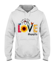 Love Nana Life Heart Sunflower Shirt Hooded Sweatshirt thumbnail