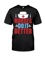 Nurses Funny New Cool Classic T-Shirt front