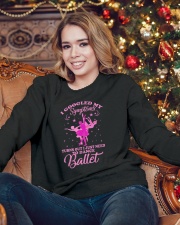 Ballet and Dance Tee Crewneck Sweatshirt lifestyle-holiday-sweater-front-3