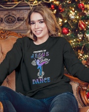 Ballet and Dance Tee Crewneck Sweatshirt lifestyle-holiday-sweater-front-3