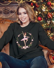 Ballet And Dance Tee Crewneck Sweatshirt lifestyle-holiday-sweater-front-3
