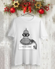 I'm Not A Robot Classic T-Shirt lifestyle-holiday-crewneck-front-2
