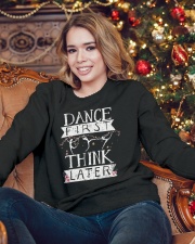 Dance First Think Later Crewneck Sweatshirt lifestyle-holiday-sweater-front-3