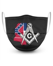 Mississippi Freemasons 3 Layer Face Mask - Single front