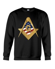 USA Flag Square and Compassed Crewneck Sweatshirt tile