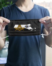 Massachusetts Freemasons 3 Layer Face Mask - Single aos-face-mask-3-layers-lifestyle-front-20