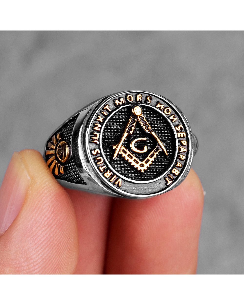 Freemasonry Skull Stainless Steel Masonic Rings 61755511f7443c002a2ba851
