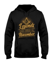 Legends Are Born In November Hooded Sweatshirt tile