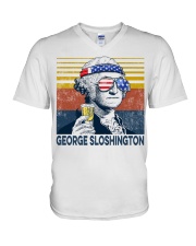 Happy 4th of july 30 V-Neck T-Shirt tile