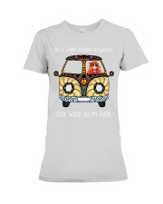 On a dark desert highway Premium Fit Ladies Tee tile