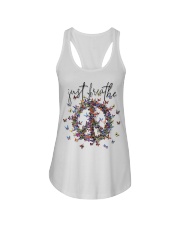 Just breathe Ladies Flowy Tank tile