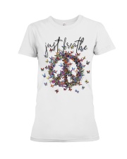Just breathe Premium Fit Ladies Tee tile