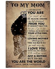 To my mom 16x24 Poster front