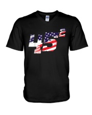 USA United States 45th President American Pro V-Neck T-Shirt tile