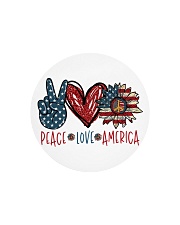 Peace love america Circle Cutting Board thumbnail