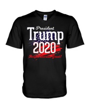 Pro Donald Trump Supporters USA United States V-Neck T-Shirt tile