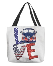 Love peace van All-Over Tote tile