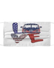 Love peace van Cloth face mask front