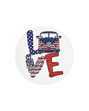 Love peace van Circle Cutting Board tile